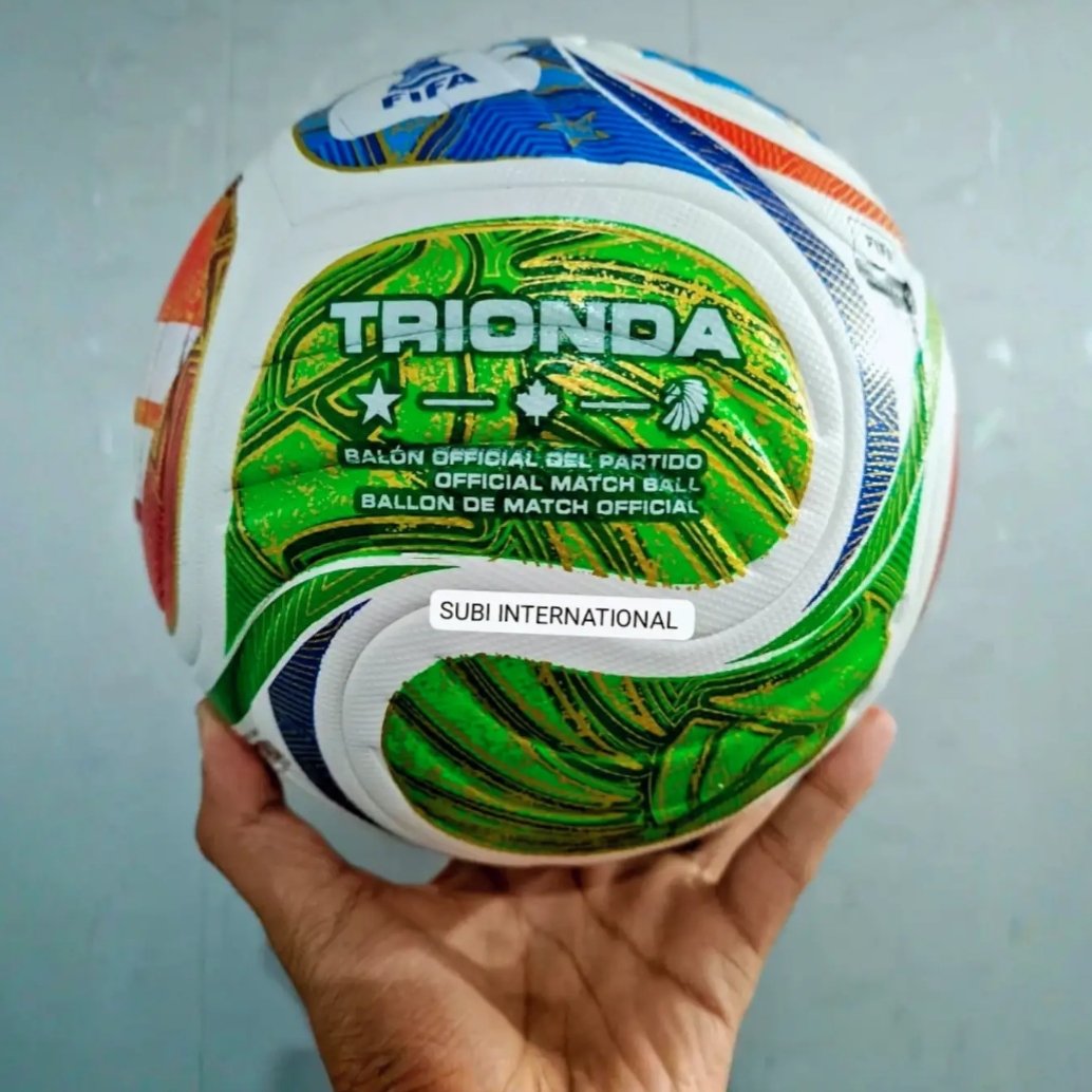 TRIONDA FIFA World Cup 2026 Replica Soccer Ball - Size 5 Official Match Style Football with Colorful Star Design